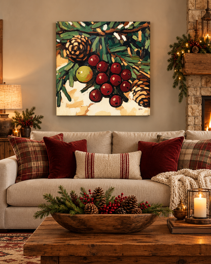 PINE CONES & BERRIES