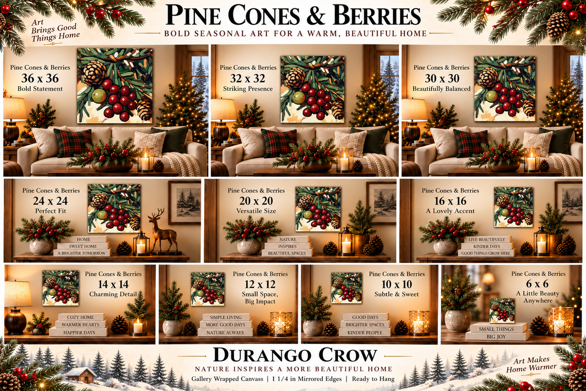 PINE CONES & BERRIES