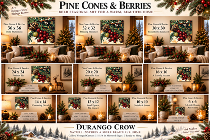 PINE CONES & BERRIES