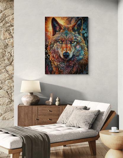 PSYCHEDLIC DECO  WOLF