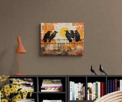RAVENS ON A WIRE