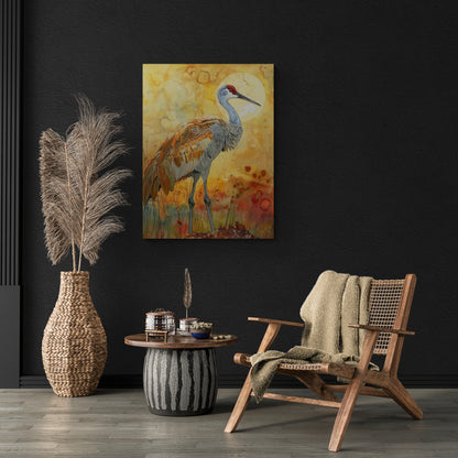 SANDHILL CRANE GLOWING