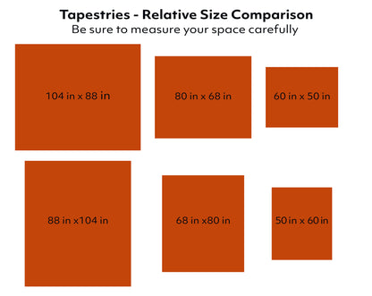 WARM SUN ZEBRA - Wall Tapestry