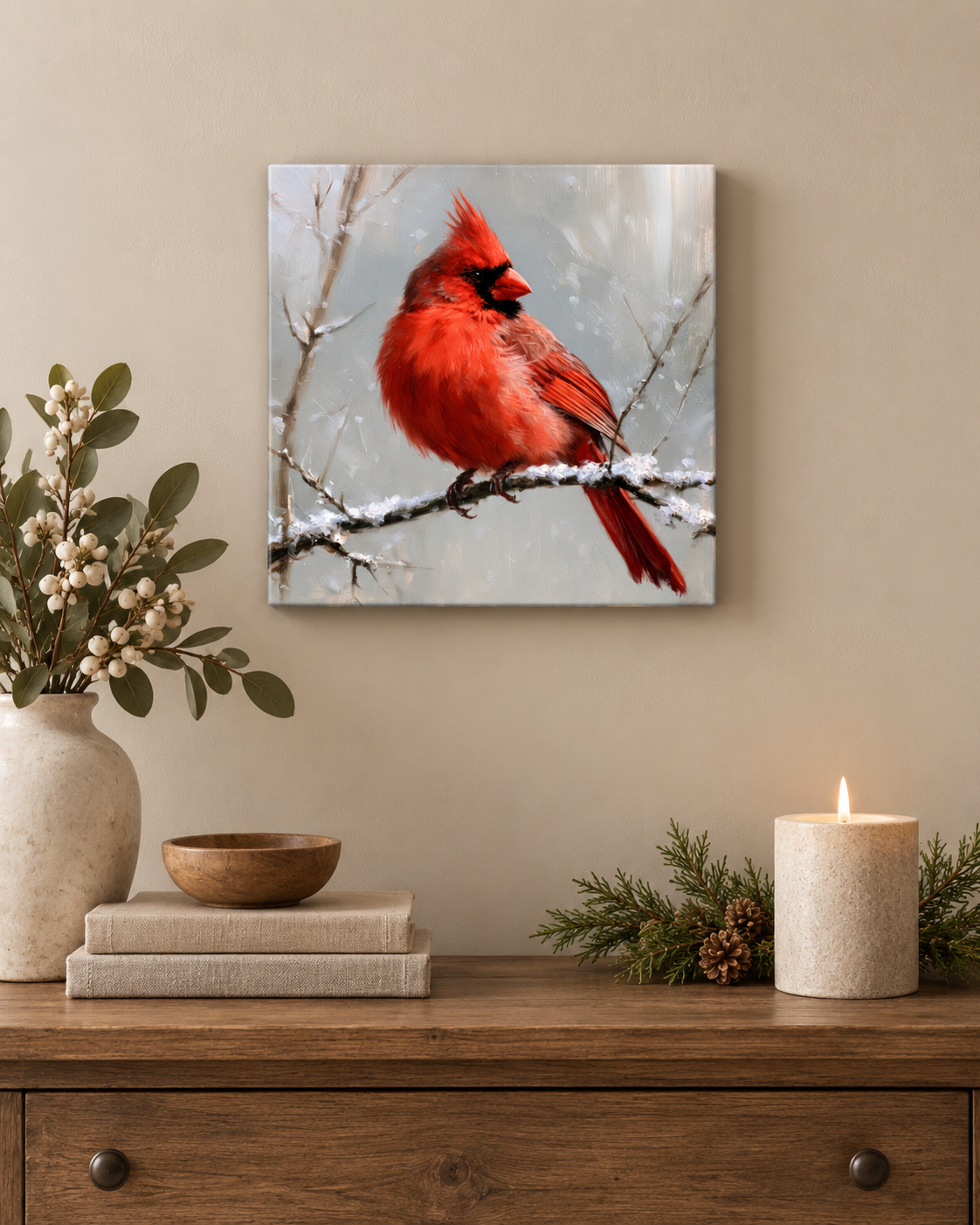 SNOWY CARDINAL