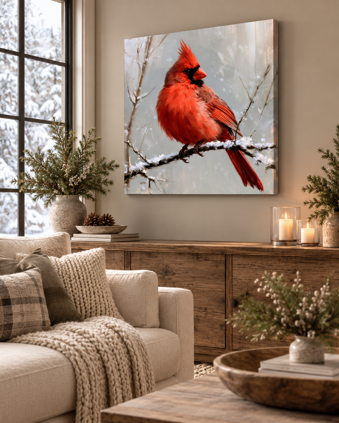 SNOWY CARDINAL