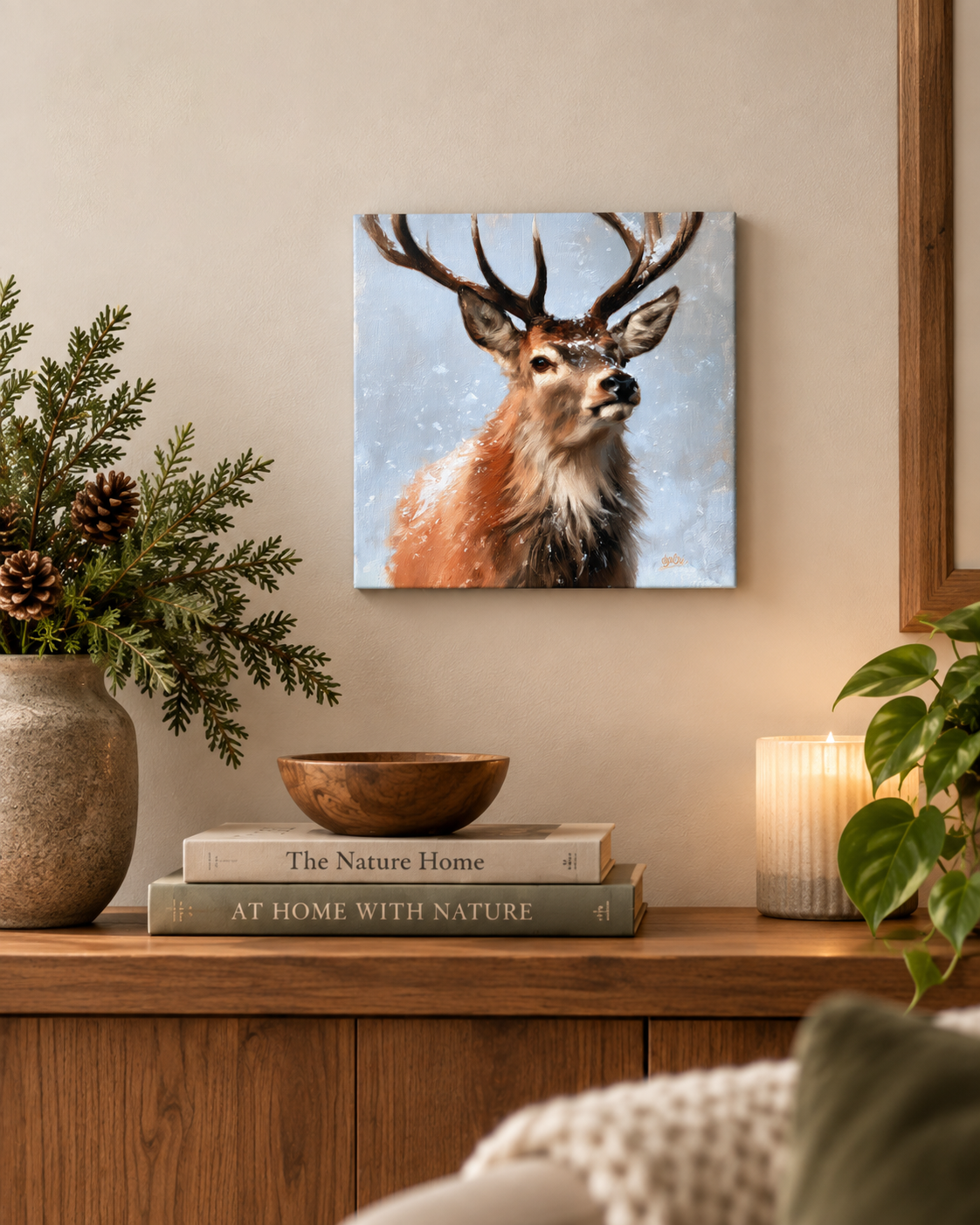 SNOWY DEER