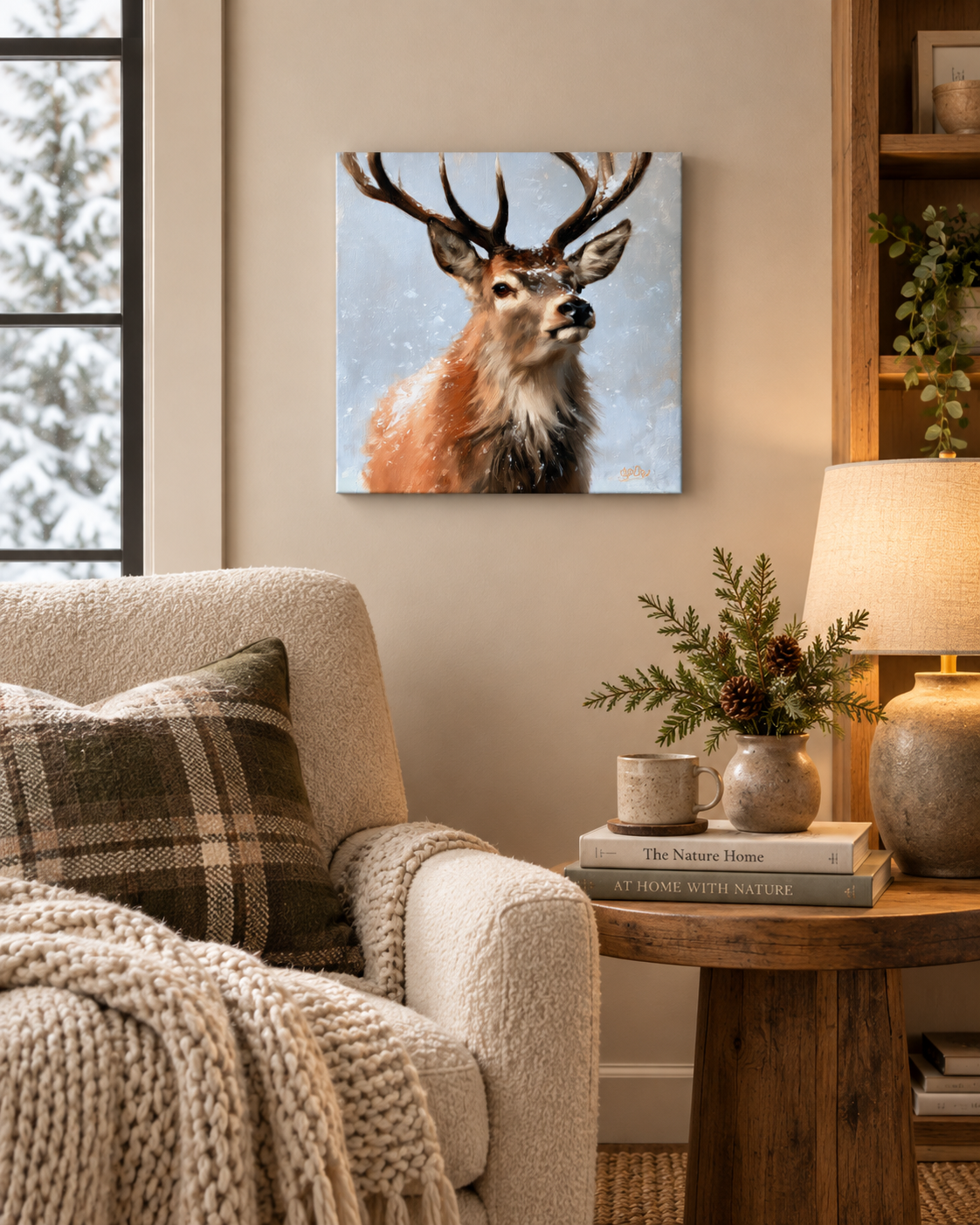 SNOWY DEER