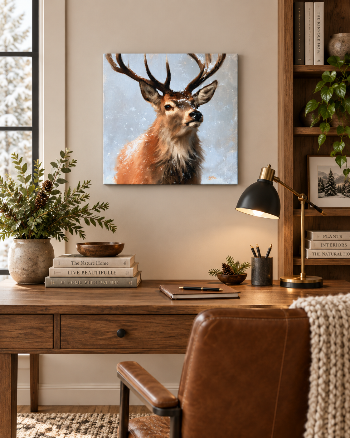 SNOWY DEER