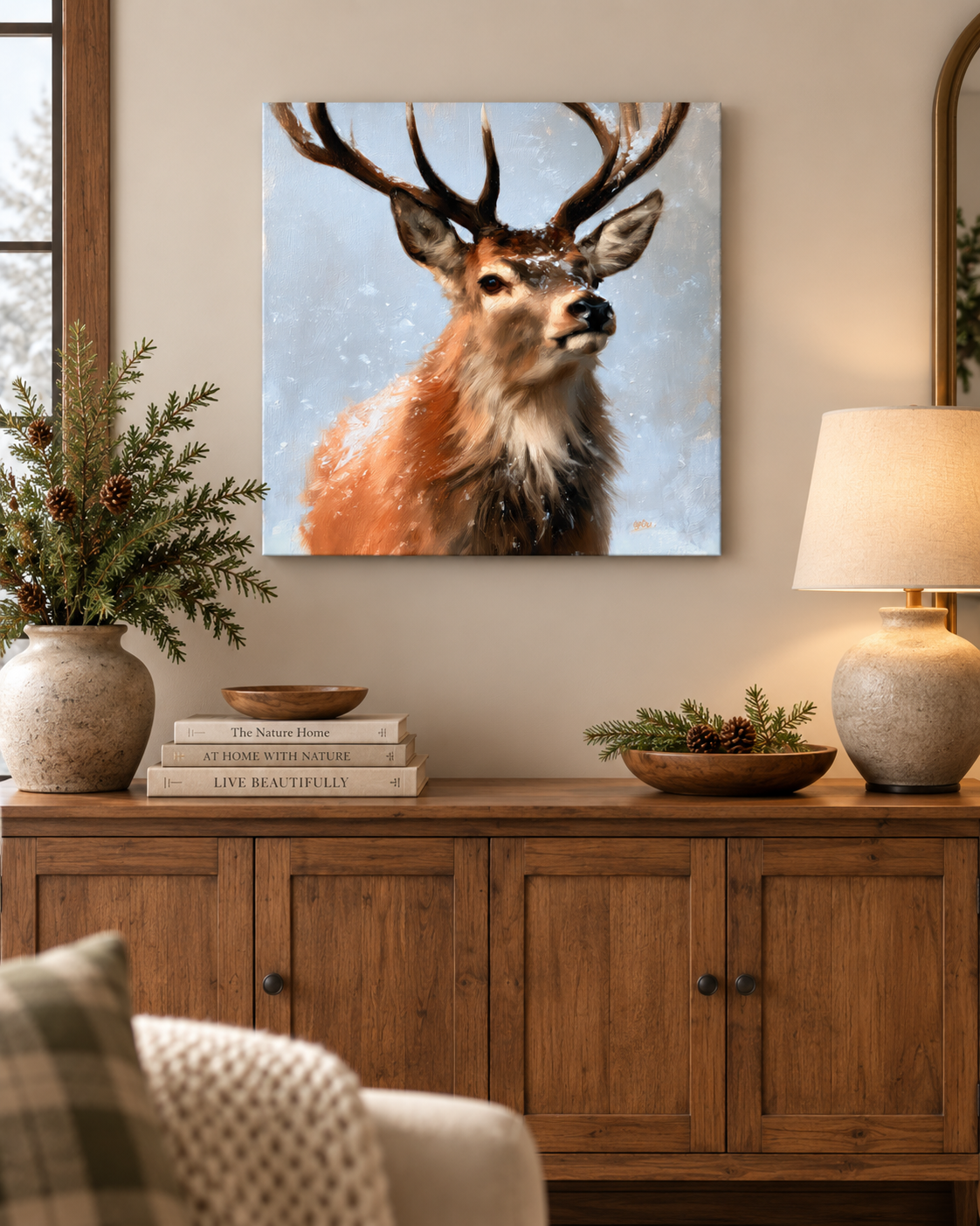 SNOWY DEER