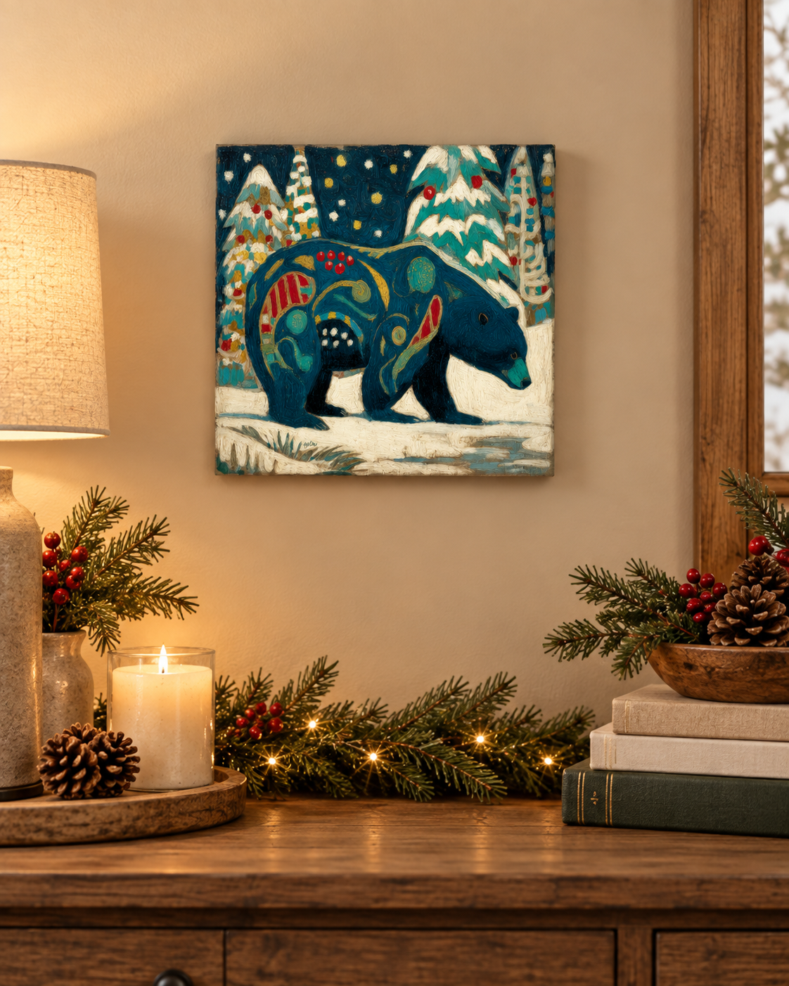 SNOWY NIGHT BEAR