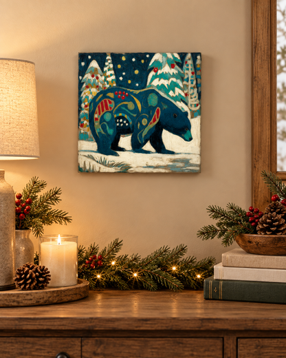 SNOWY NIGHT BEAR