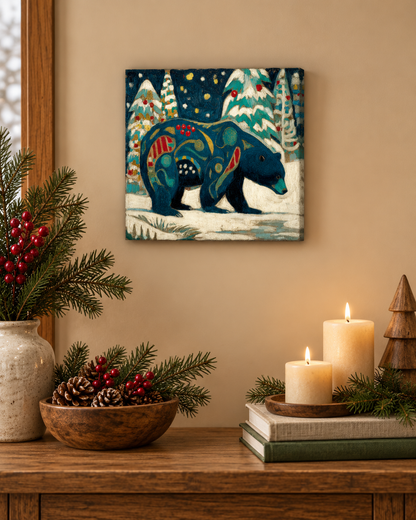 SNOWY NIGHT BEAR