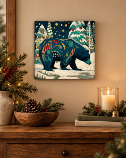 SNOWY NIGHT BEAR