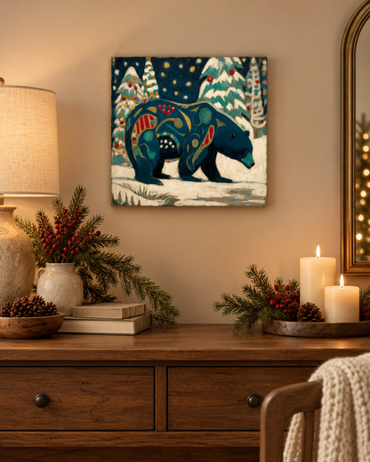 SNOWY NIGHT BEAR