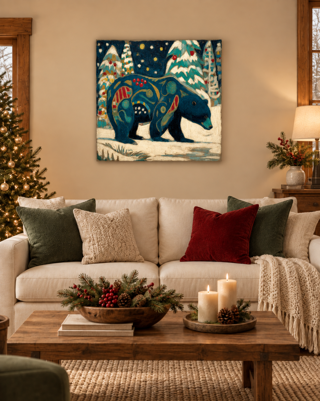 SNOWY NIGHT BEAR