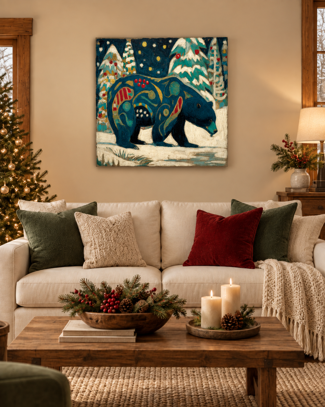 SNOWY NIGHT BEAR
