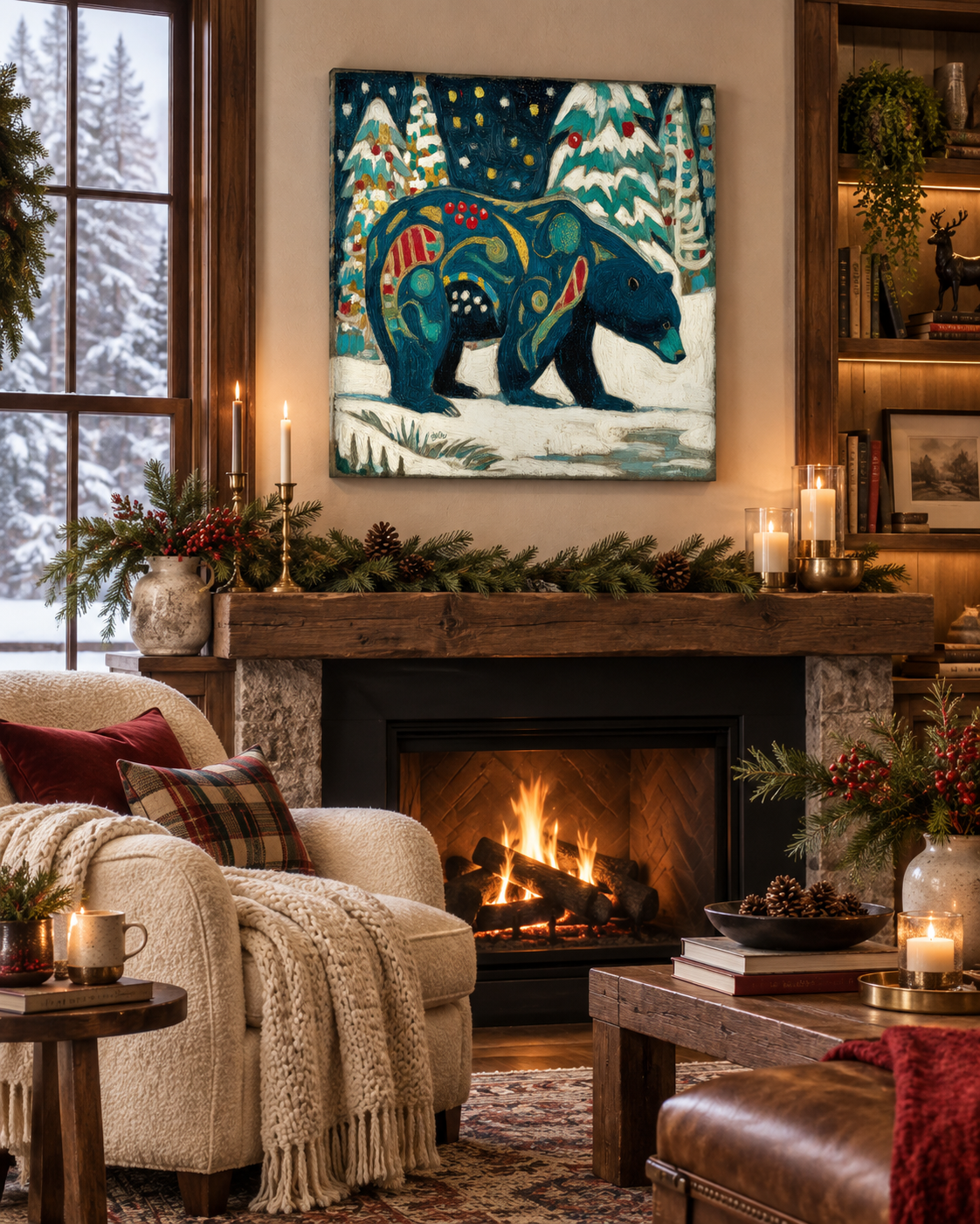 SNOWY NIGHT BEAR