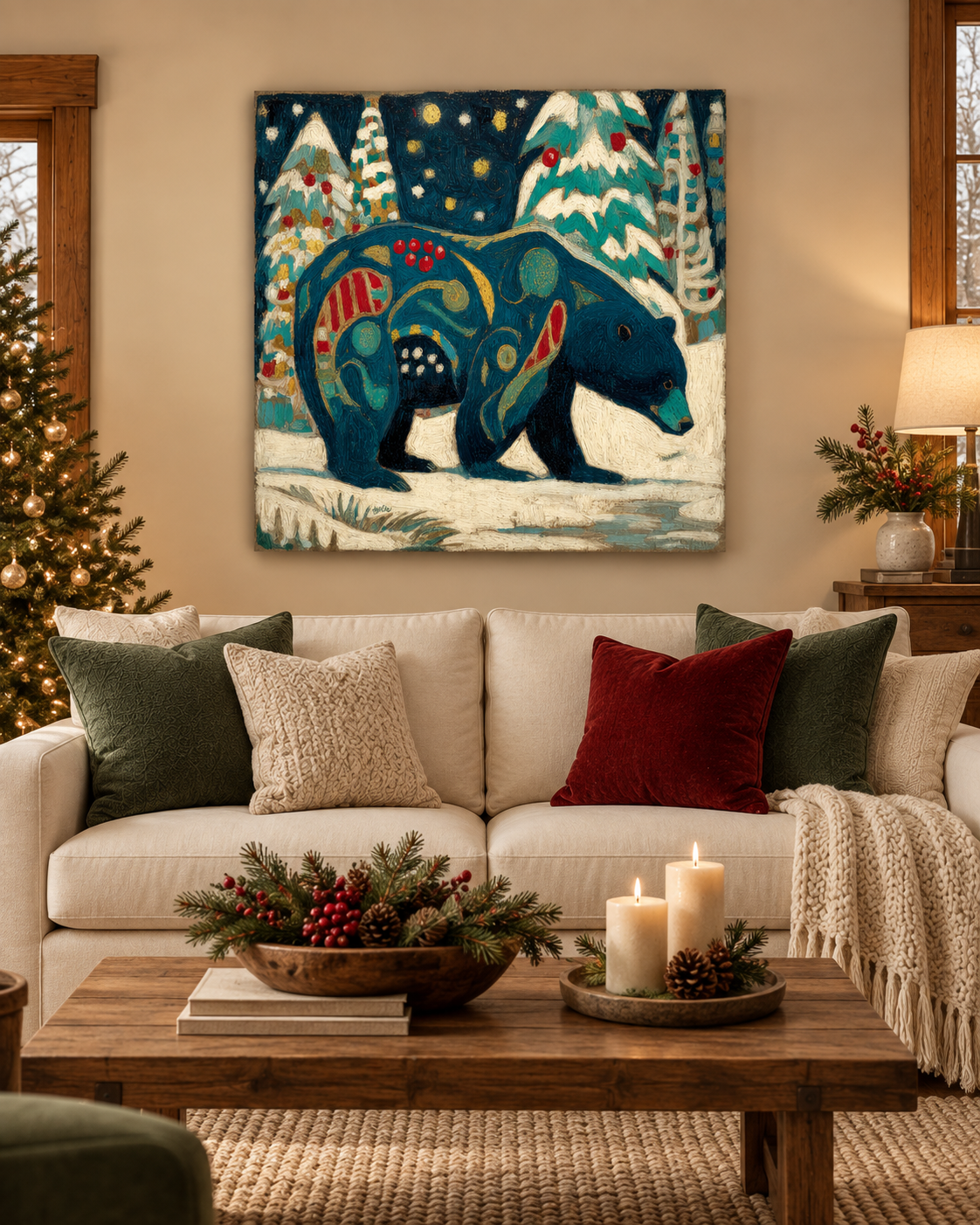 SNOWY NIGHT BEAR