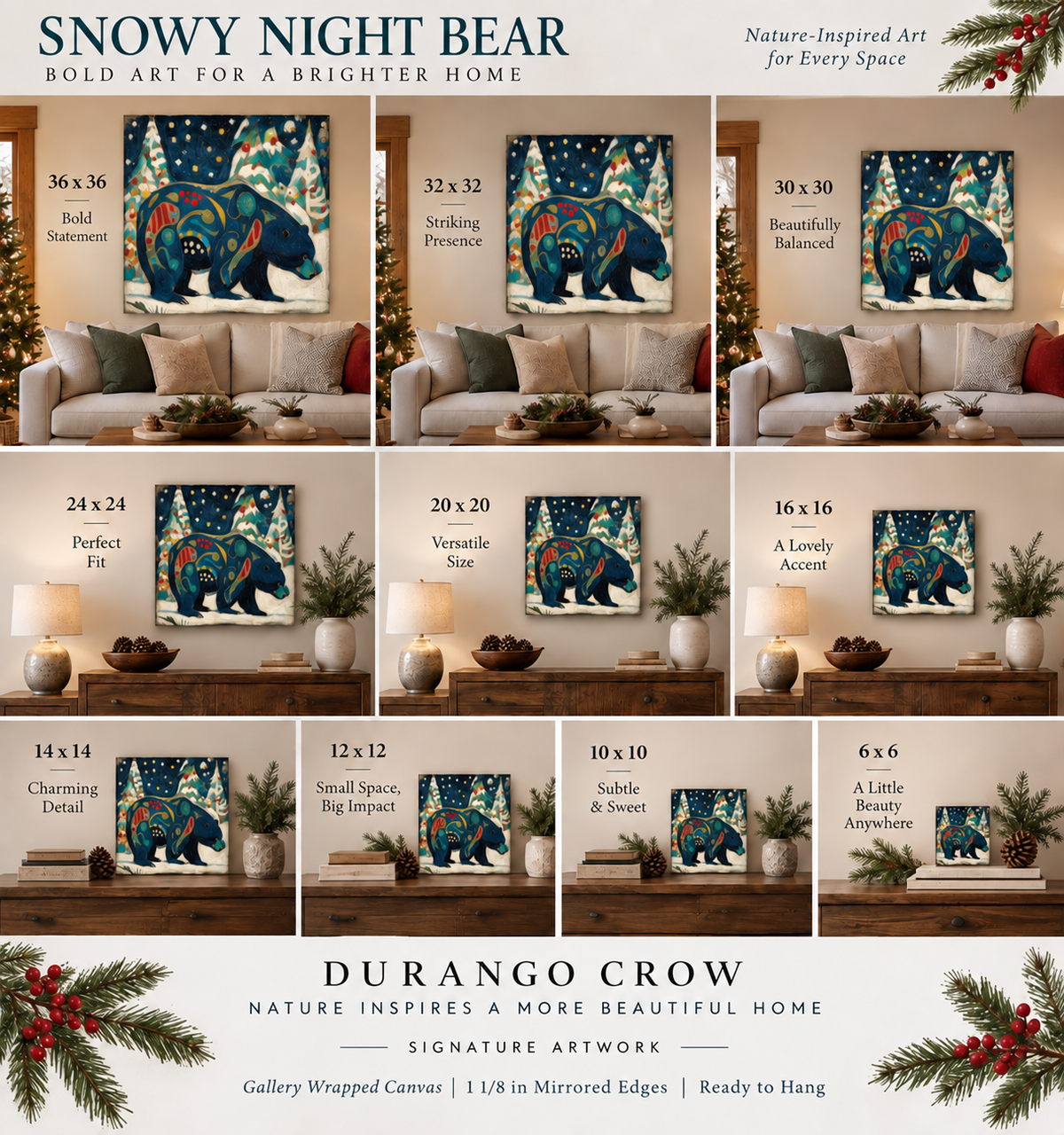 SNOWY NIGHT BEAR