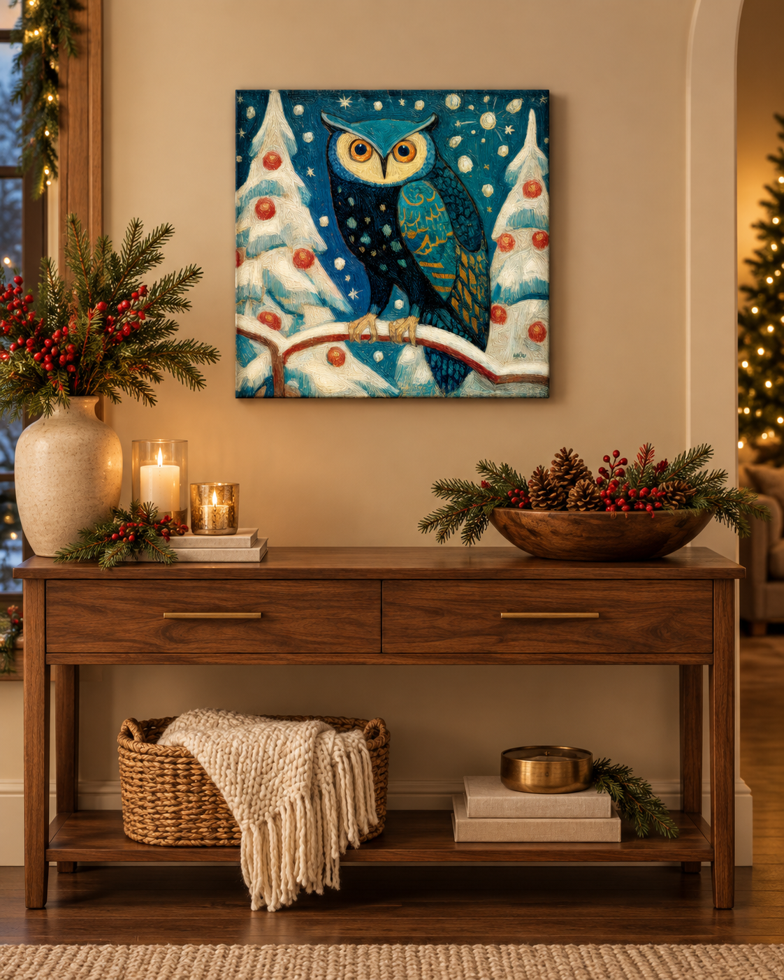 SNOWY NIGHT OWL