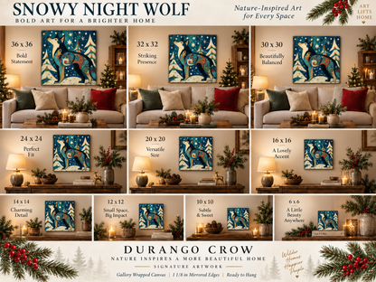SNOWY NIGHT WOLF