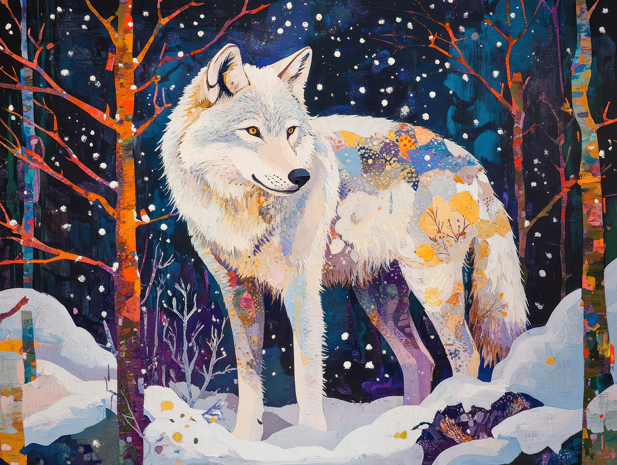 WHITE WOLF - Wall Tapestry